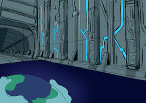 Concept art for Hazel Stage.